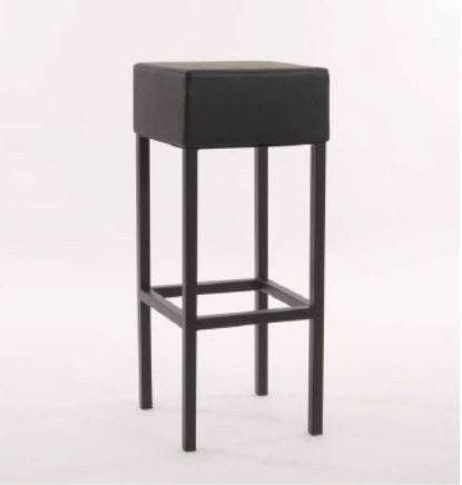 Noleggio Sgabello Cube nero imbottito a Milano